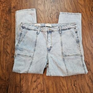 Universal Thread Jeans Sz 18 High Rise Slim Straight Light Denim